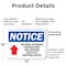 Signmission Delivery Entrance Contractors OSHA Notice Sign, Plastic, 14in W x 10in L, 2PK OS-2PACK-NS-P-1014-L-10968 - alternate 6